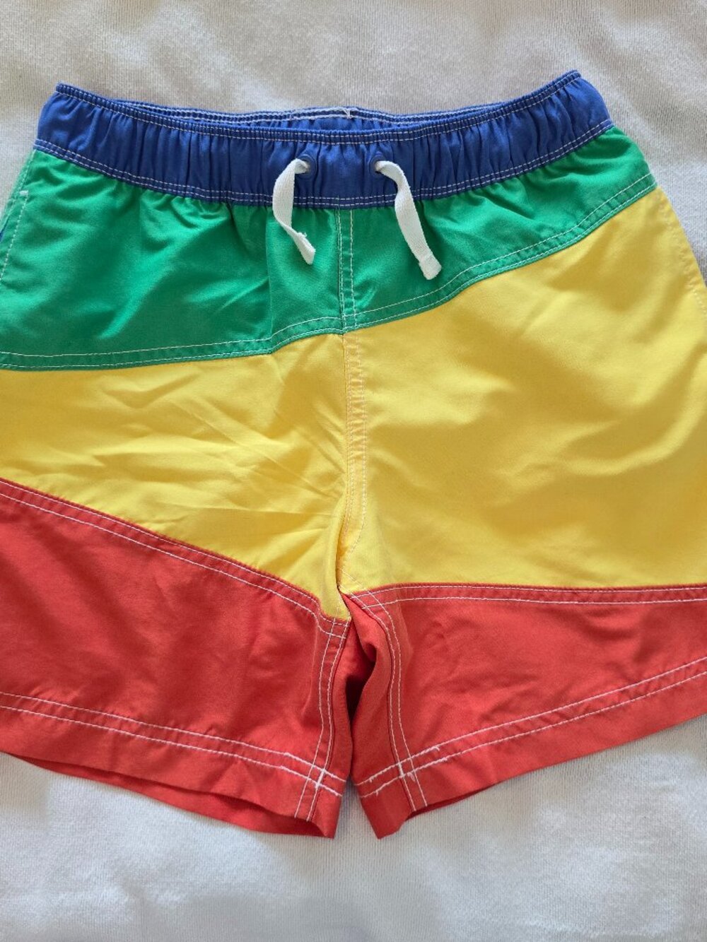 8Y Hanna Andersson Swim Trunks - Color Block
